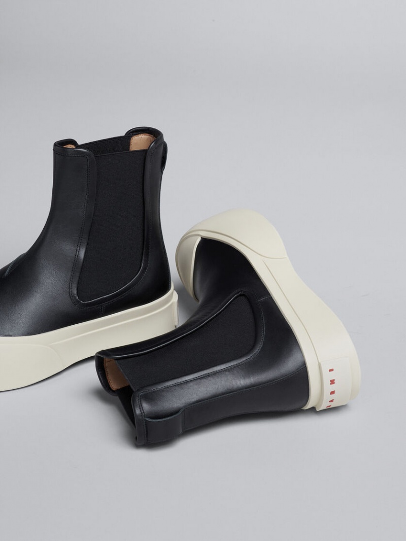 Marni δερματινα Pablo Chelsea Boot μαυρα | DGRKV50004