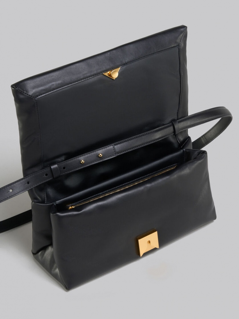 Marni δερματινα Prisma Top Handle Bag μαυρα | TGRWZ45062