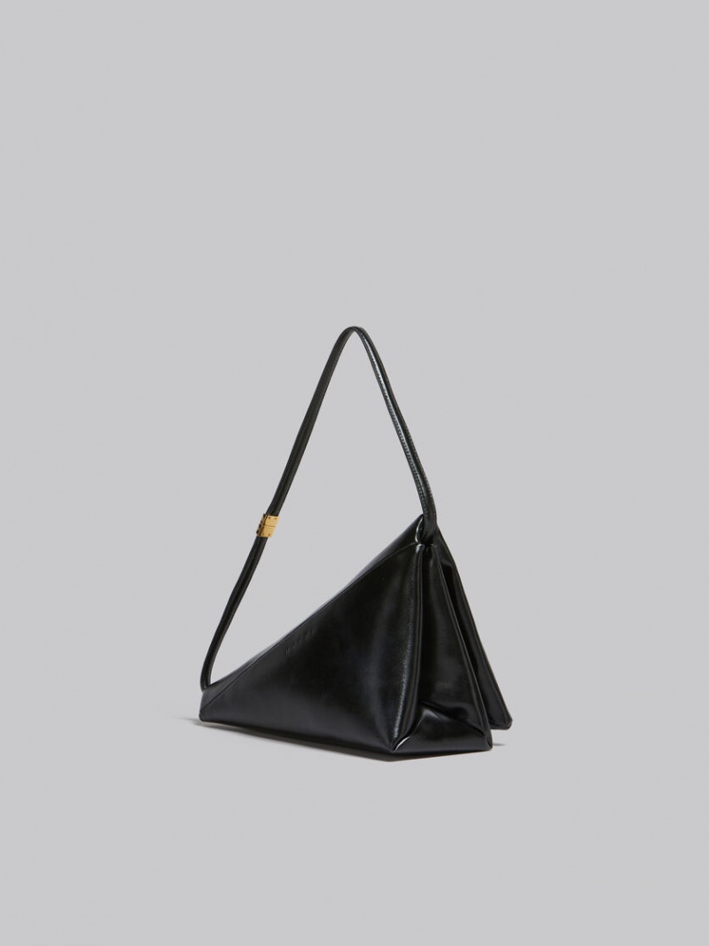 Marni δερματινα Prisma Triangle Bag μαυρα | LGRTR63233