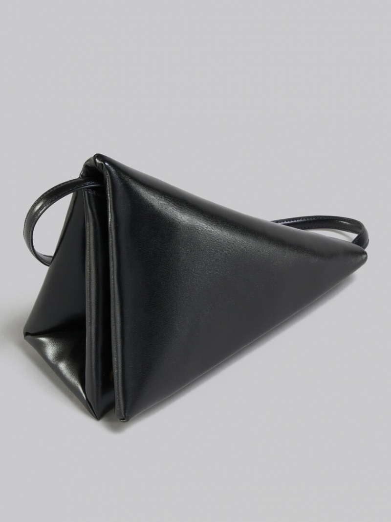 Marni δερματινα Prisma Triangle Bag μαυρα | LGRTR63233