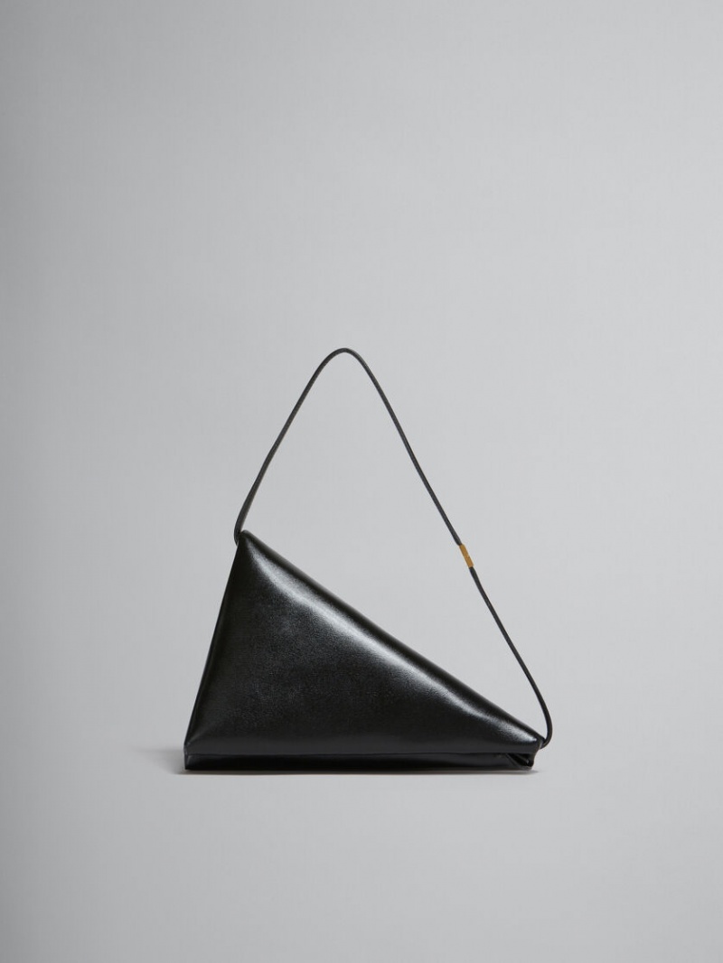 Marni δερματινα Prisma Triangle Bag μαυρα | LGRTR63233