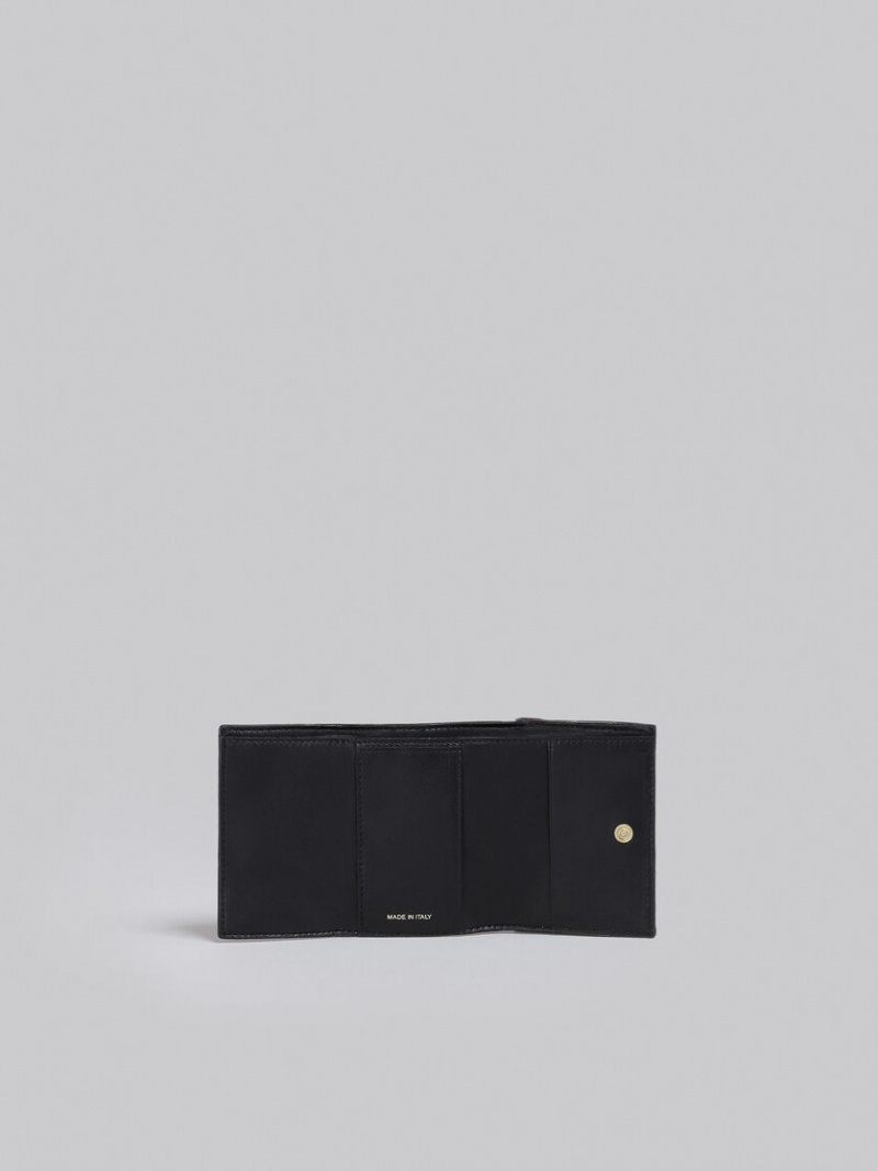 Marni δερματινα Tri-fold Wallet ασπρα Μπεζ | QGRUV77979