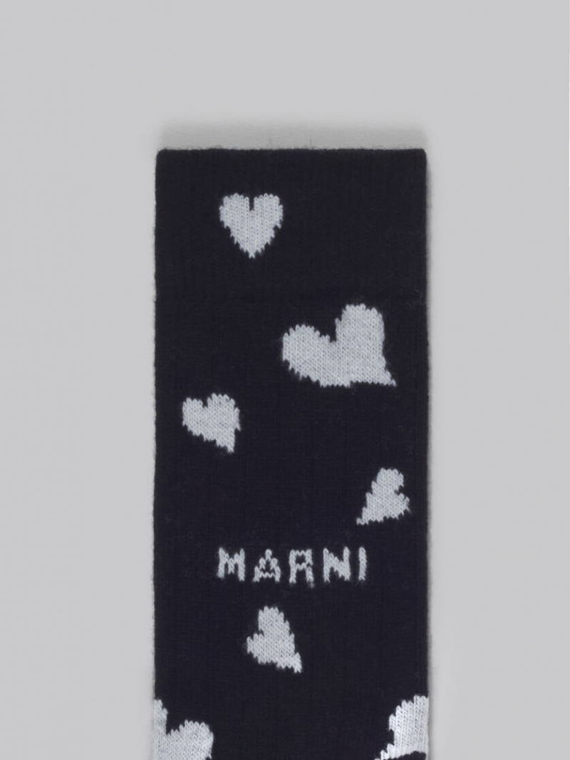 Marni Μαλλί With Heart Motif μαυρα | EGRVG14062