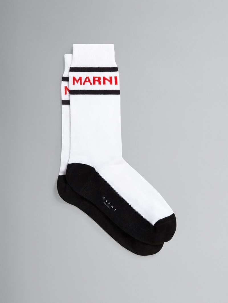 Marni βαμβακερα With Logo ασπρα | GREGJ69494